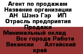 Агент по продажам › Название организации ­ АН "Шэнэ Гэр", ИП › Отрасль предприятия ­ Продажи › Минимальный оклад ­ 45 000 - Все города Работа » Вакансии   . Алтайский край